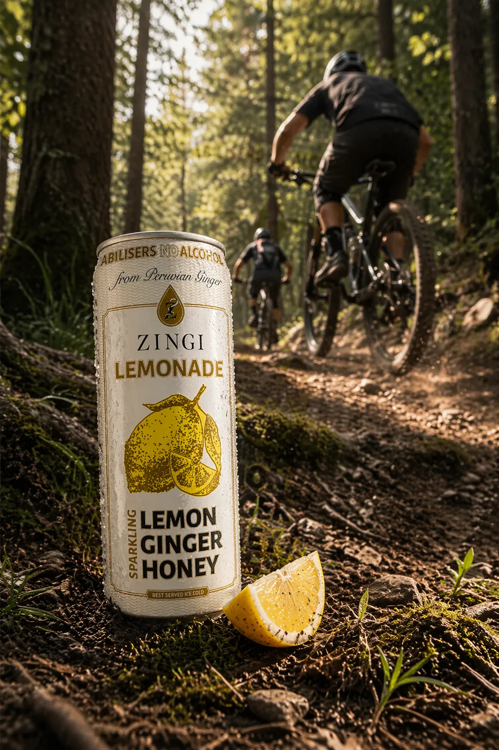 ZINGI Limonade nach einer Radtour im Sommer